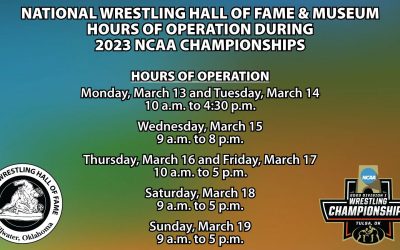 National Wrestling Hall of Fame Announces NCAA Tournament Hours